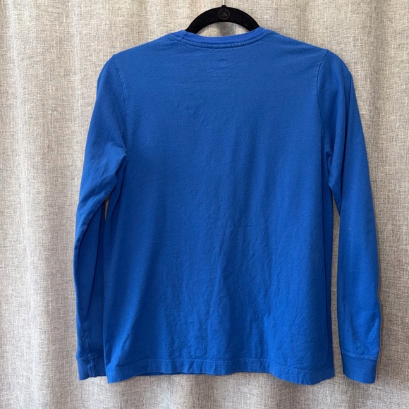 Nike Boys XL 14/16 Long Sleeve T Shirt Blue Crew Neck Swoosh Logo EUC - Picture 3 of 3